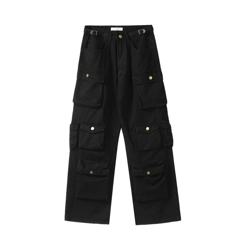 Three-dimensional Patch Pocket Design Multi-pocket Cargo Pants