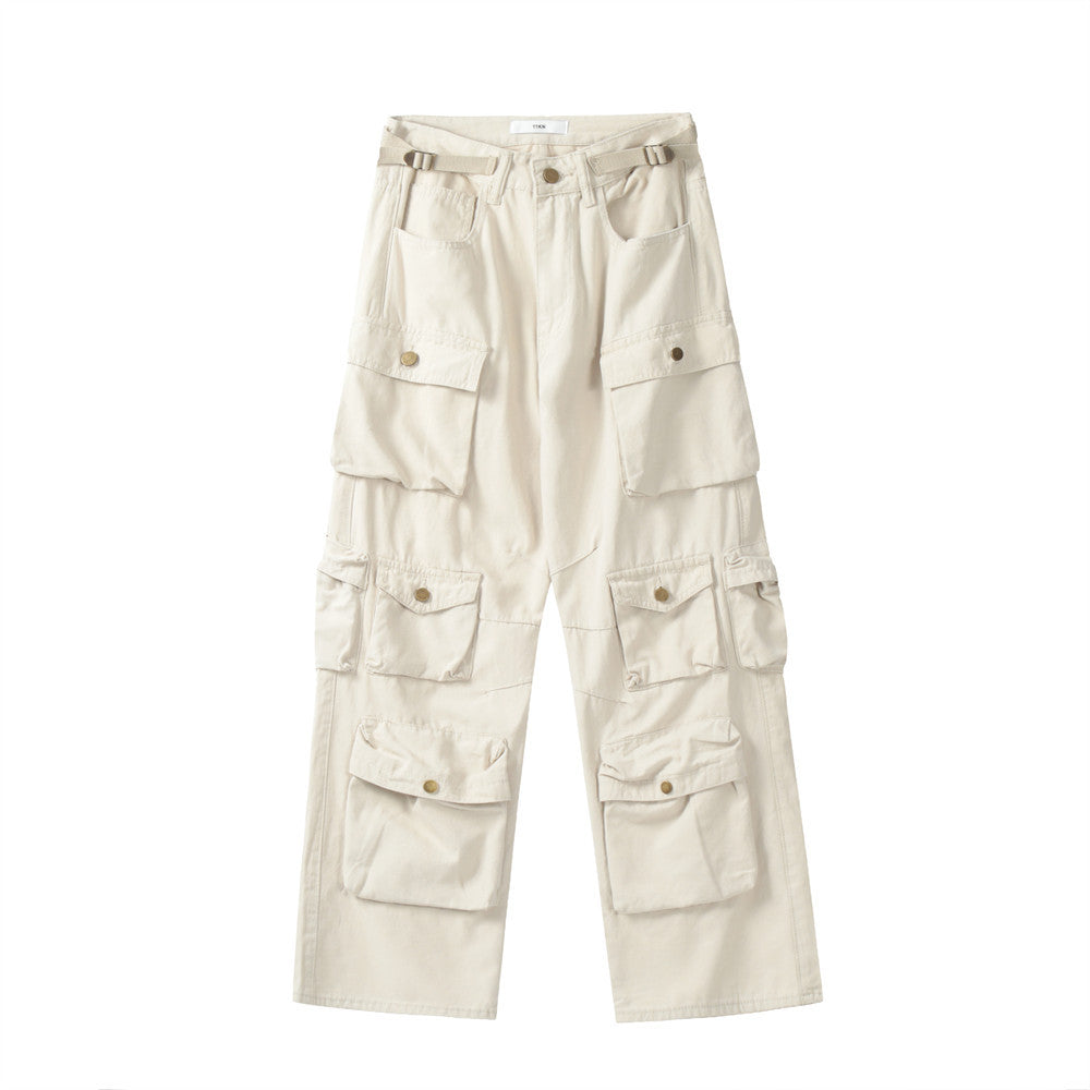 Three-dimensional Patch Pocket Design Multi-pocket Cargo Pants